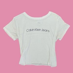 Calvin Klein Jeans White Short Sleeve Tee